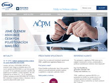 Tablet Screenshot of pab-makler.cz